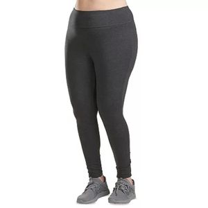 New Spaulding Gray Cozy Winter Layering Active Gym Casual Leggings 3X